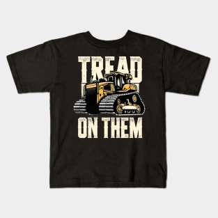 Tread On Them Bold Statement Yellow and Black Kids T-Shirt